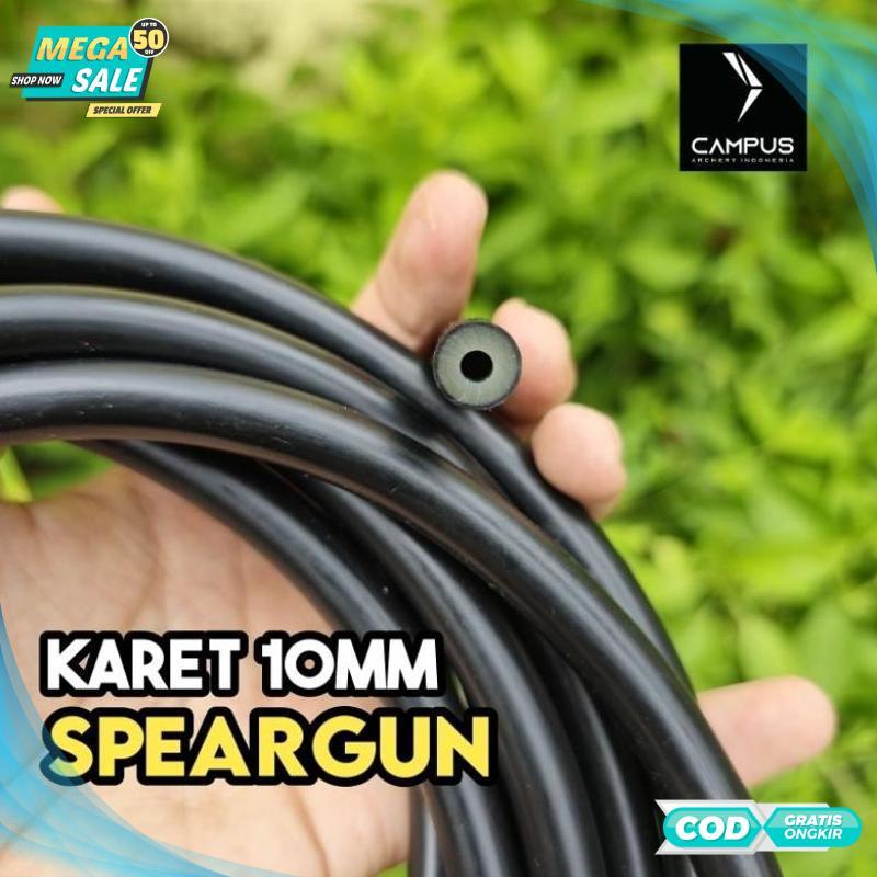 Terbaik Karet Panah Ikan 10mm Hitam Spearfishing Rubber Best Quality - 2025 COD Termurah Terlaris Be