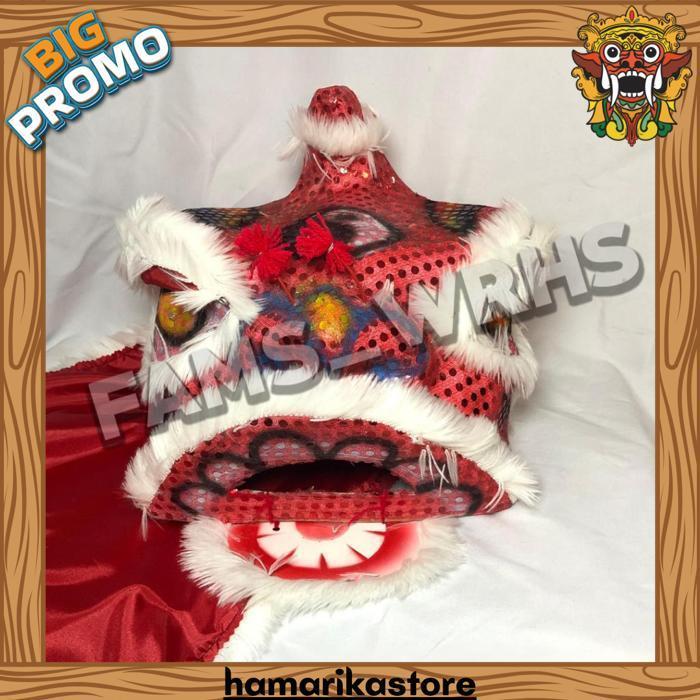 Barongsai Anak Dewasa Bahan Karton Tebal Kokoh Barongsai Kedip Br 1030