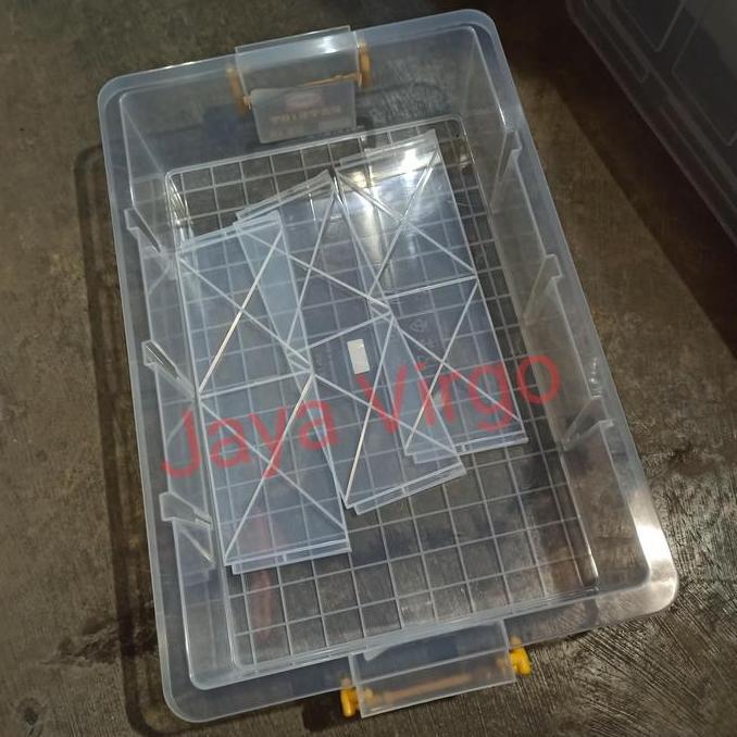 Ready stock Box Patriot SHINPO / box container sekat 4 bening / bok sekat besar