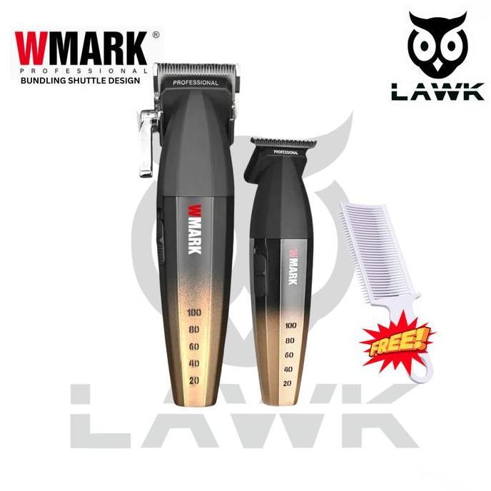 PAKET BUNDLING WMARK SHUTTLE DESIGN CLIPPER WMARK NG-2038 TRIMMER WMARK NG-325