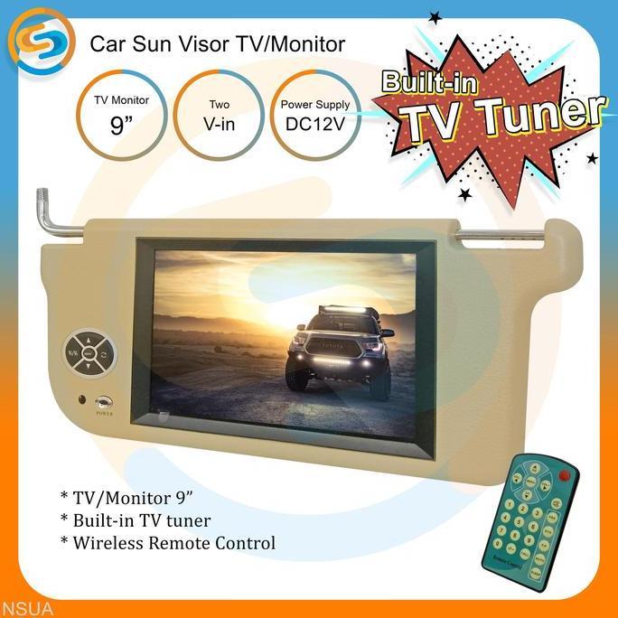 Promo Tv sunvisor 9 inch tuner penahan matahari COD