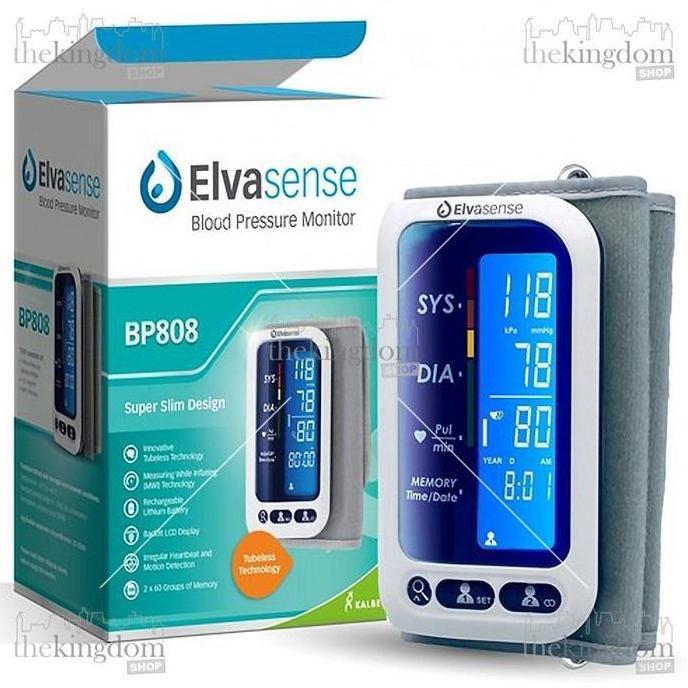 SAMRUAY Elvasense BP808 Blood Pressure Monitor Tubeless Tensimeter Tensi Darah