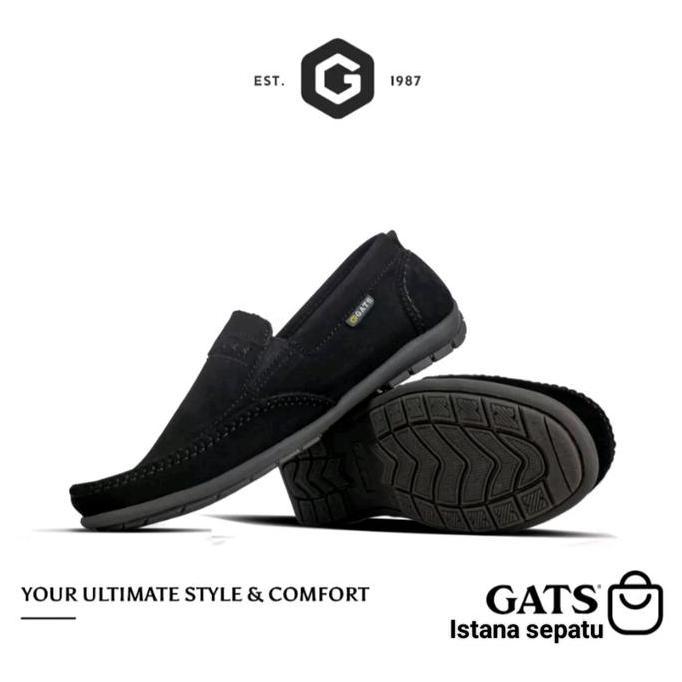 New  GATS - HK 0002 - Sepatu Pria Slip On Casual