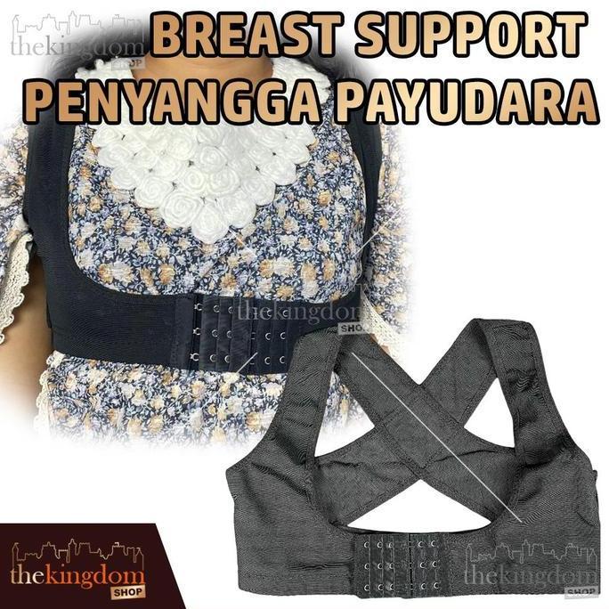 SAMRUAY Breast Support Large Penyangga Payudara Body Harness Korset Tali Punggung Dada Sport Bra