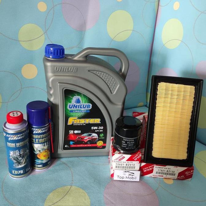 NEFERPITOU Paket service oli Unilub 5W-30 Calya 1200cc Sigra 1200cc Sienta (5)