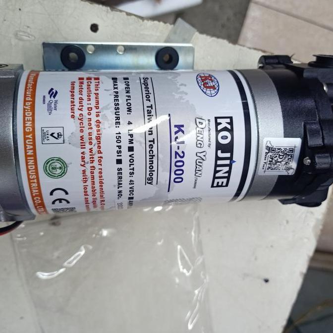 Kojine KJ 2000 pompa RO booster Kojine KJ 2000 dengan adaptor
