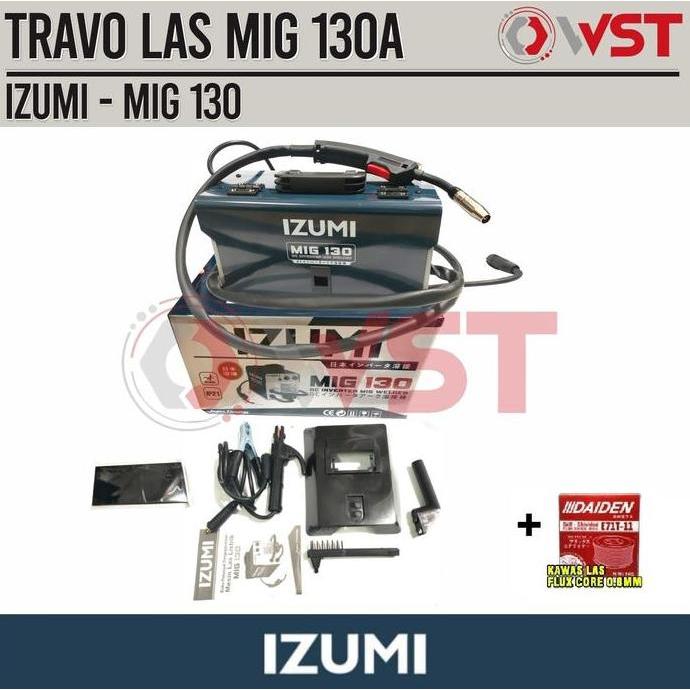 Promo Izumi Mig 130 Travo Las Mig Tanpa Gas / Trafo Mig130 / Migi130 Gasless Cod