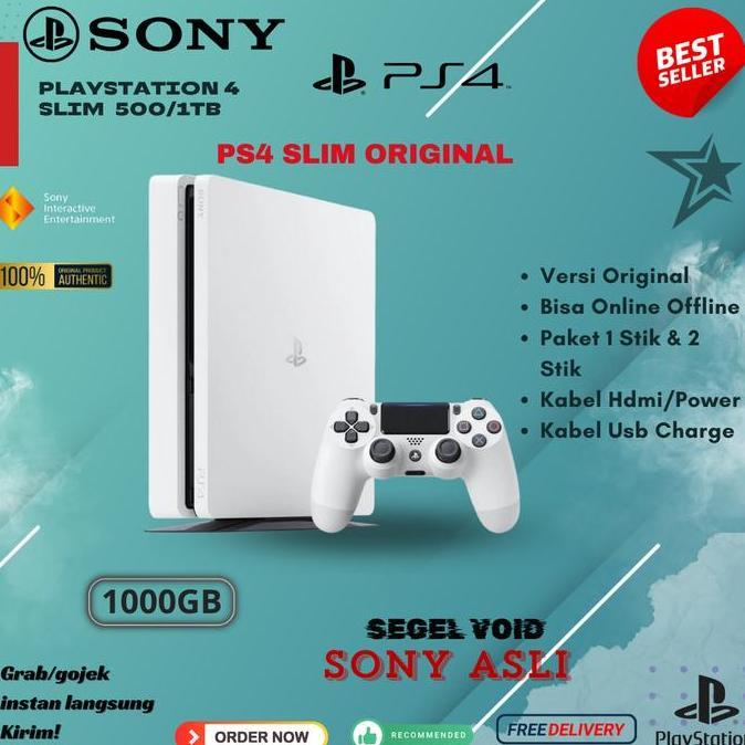 Sony Ps4 Slim Playstation 4 Slim 500-1Tb Original EIG