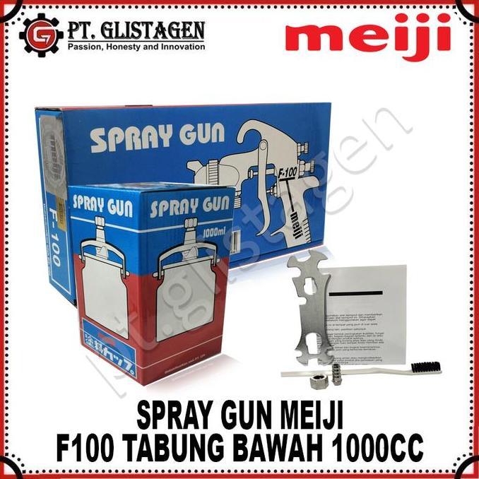Promo Meiji F100 Mesin Cat Semprot Spray Gun F 100 S Tabung Bawah Original Cod