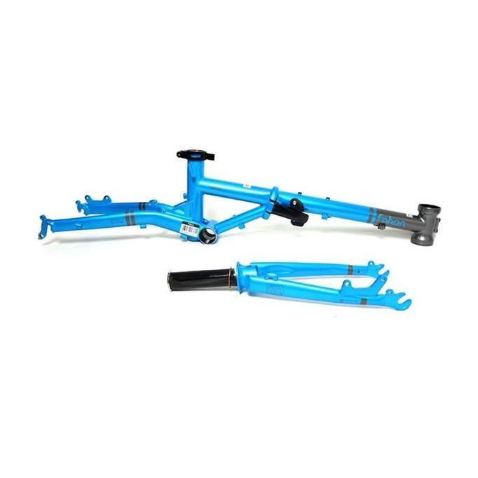FRAME SET FRAMESET FNHON GUST DISCBRAKE DISC LIMITED EDITION BLUE GREY ORIGINAL DAN TERPERCAYA