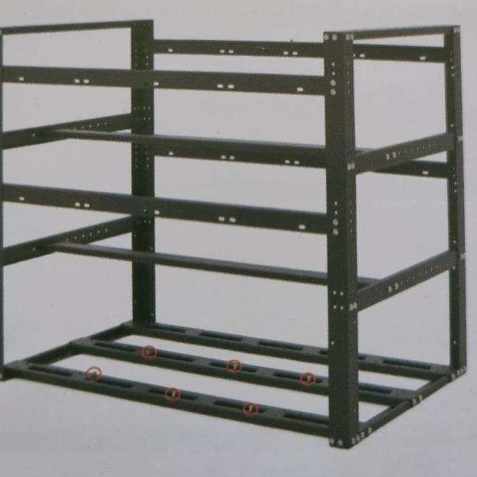 TERMURAH - Rak Mining Rig Open Air 12 GPU 2 Tingkat