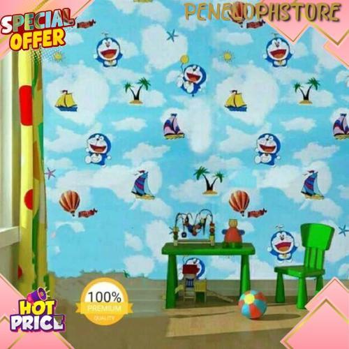 COD Wallpaper Dinding Doraemon Wallpaper Dinding Kamar Tidur Wallpaper Dinding Ruang Bermain Wallpap