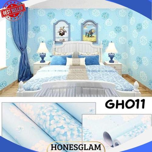 GROSIR Wallpaper Dinding Motif Kitty Frozen Emboss Gelombang Alam Walpaper Dinding Ruang Tamu Kamar 