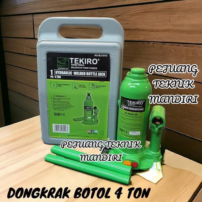 EXAMINER TEKIRO DONGKRAK BOTOL 4 TON / HYDRAULIC BOTTLE JACK TEKIRO 4 TON / DONGKRAK BOTOL MOBIL TEK