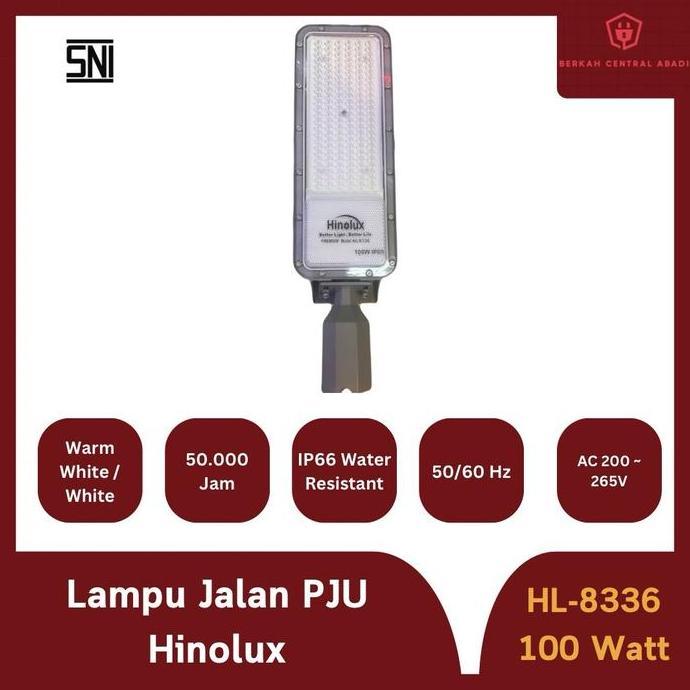 Lampu Jalan PJU Hinolux SNI 100 Watt (HL8336) LED
