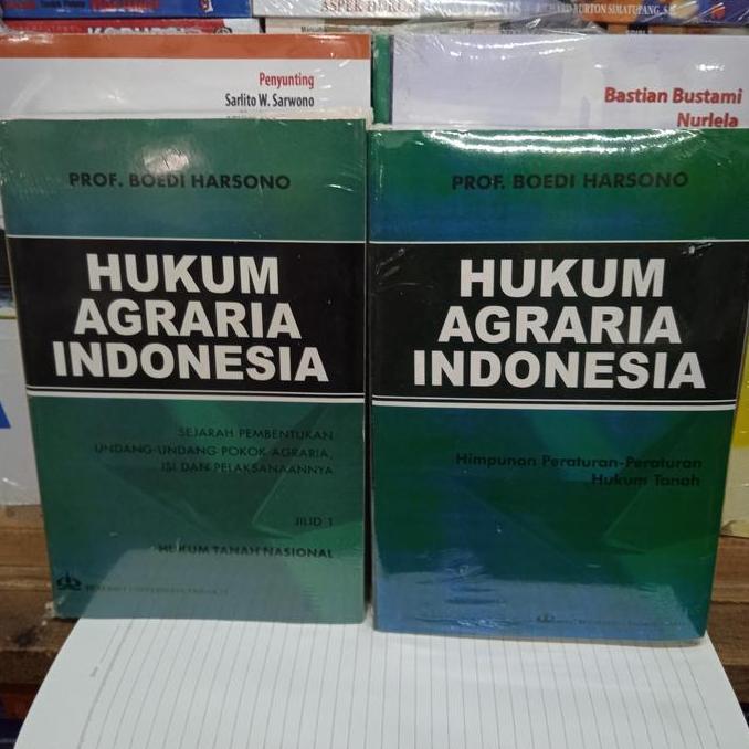 Jual Buku Hukum Agraria Sejarah Dan Himpunan 2 Buku By Prof Budi Harsono Sh
