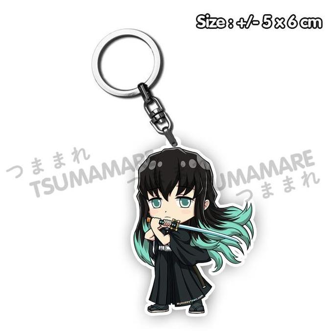 Gantungan Kunci Muichiro Tokito Acrylic Akrilik Anime Kimetsu no Yaiba Demon Slayer