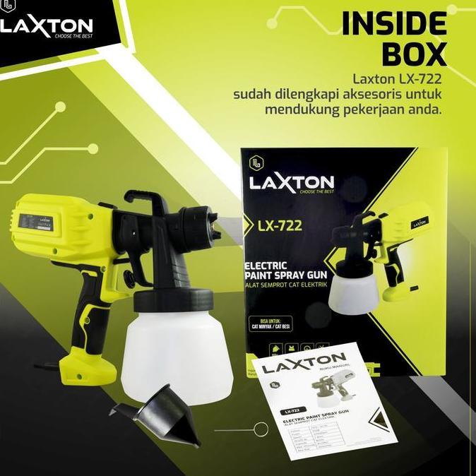 LAXTON MESIN SEMPROT CAT SPRAY GUN ELEKTRIK HEAVY DUTY LX722
