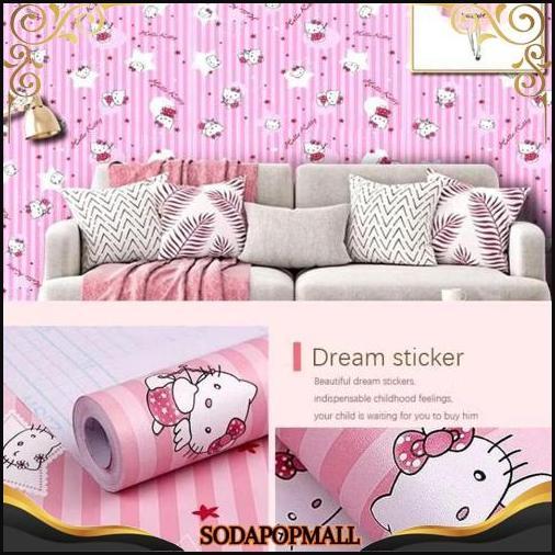 Gercep Wallpaper Dinding Kamar Anak Wallpaper Dinding Hellokitty Frozen Wallpaper Dinding Karakter E