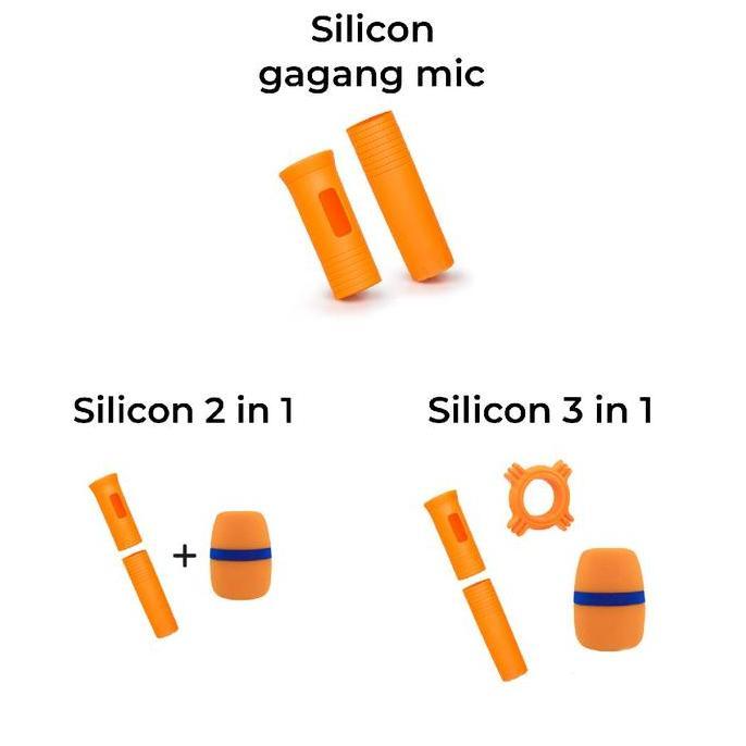 New Silicon cover Pelindung gagang Mikrofon universal mic adjustable  anti slip Microphone [terbaik]