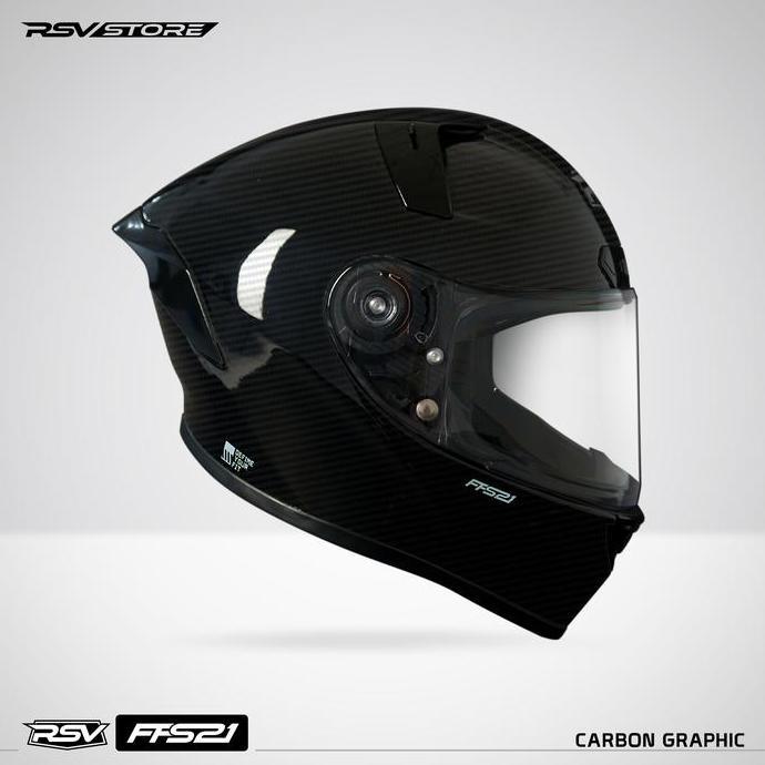 RSV FFS21 CARBON GRAPHIC FULL FACE HELMET - CARBON GRAPHIC HT