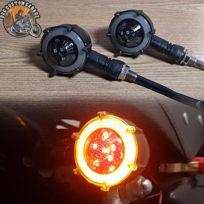 Sein LED DRL . Lampu Sein Motor Universal . Lampu sein Motor Custom XSR BENELLI W175 JS
