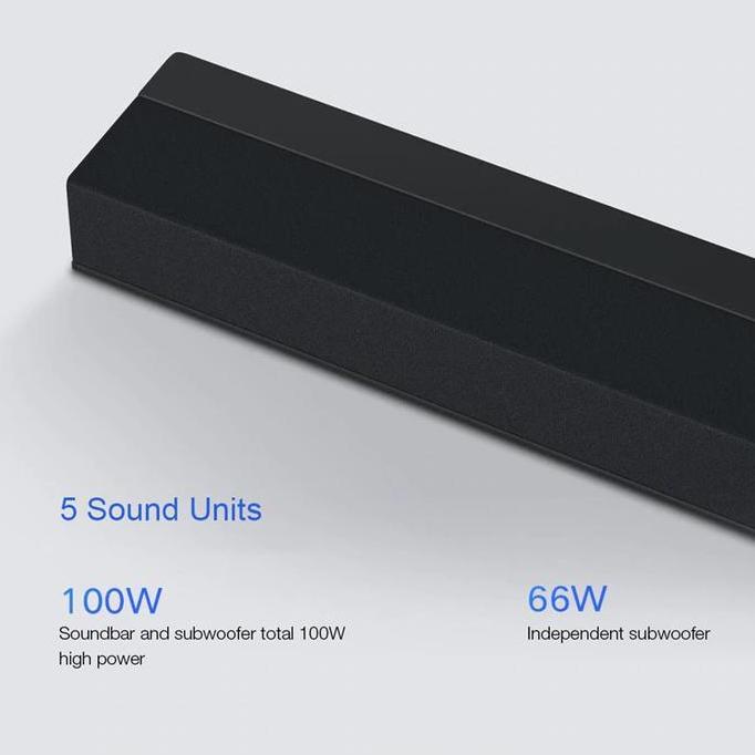 Mi Soundbar Home Theater 2.1 Subwoofers 100W Bluetooth 5.0 -MDZ-35-DA