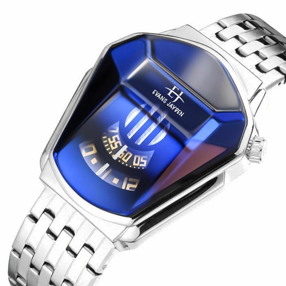 BUY 1 FREE 1 Kacamata  Jam Tangan Evan Jayden 9953-1 Rantai Stainless Stell Anti Air Bergaransi