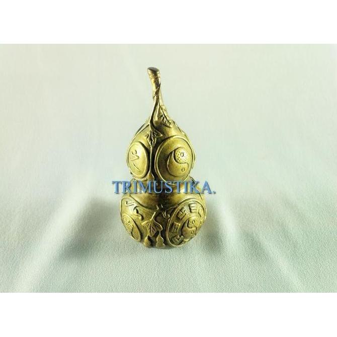 BEBAS ONGKIR - Patung buah Labu pak kwa Kecil kuningan