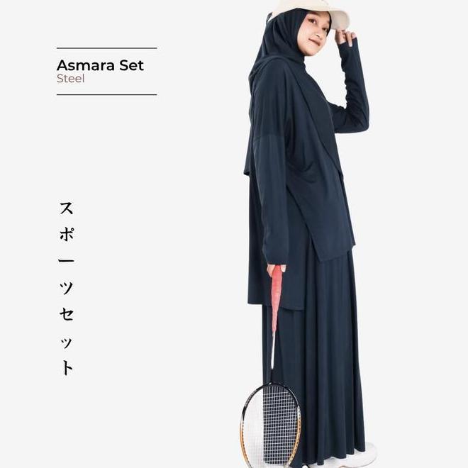 Mininos Asmara Set 3In1 | Setelan Atasan Daily Olahraga Remaja Muslim Baju Atasan Bawahan Kekinian N