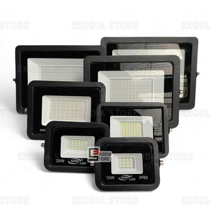 CR - Lampu Sorot LED Flood Light SMD 10W 20W 30W 50W 100W 200W 300W SNI IP66 Kap Sorot Lampu Tembak 