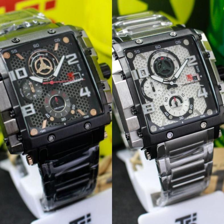 JAM TANGAN PRIA T5 3802 Crono Aktif Rantai  Original