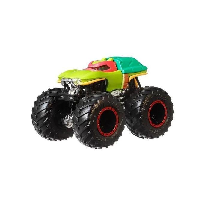Hotwheels / Hot Wheels Mobil Monster Truck FJY44 Ninja Turtle Raphael Red Mask