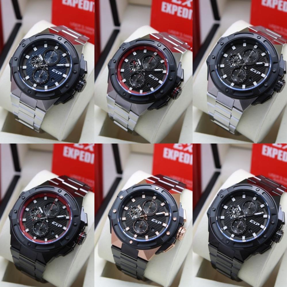 JAM TANGAN PRIA EXPEDITION 6818 / E6818 / E 6818 RANTAI ORIGINAL