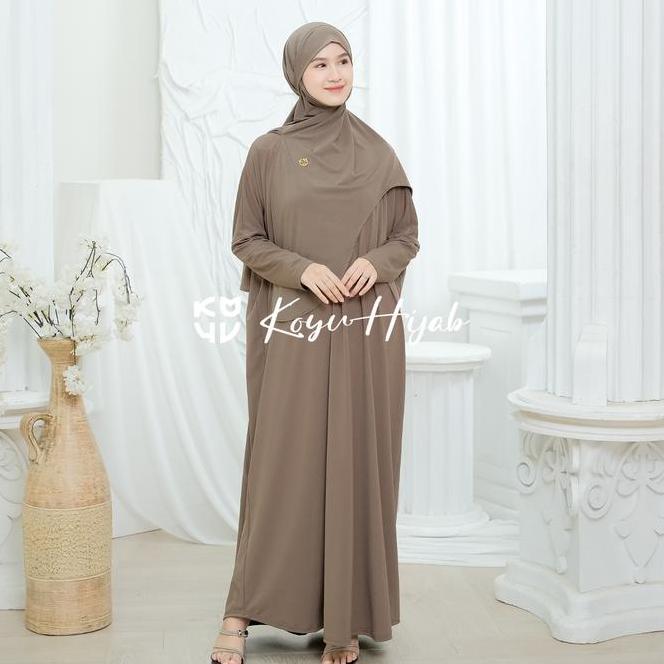 Koyu Abaya Plain Set Arumi (Koyu Hijab Abaya Elegant)