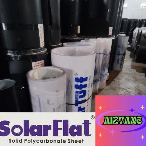 ATAP KANOPI POLYCARBONAT SOLARFLAT,SOLARTUFF SOLID, 1,2 MM POLOS ORIGINAL DAN TERPERCAYA