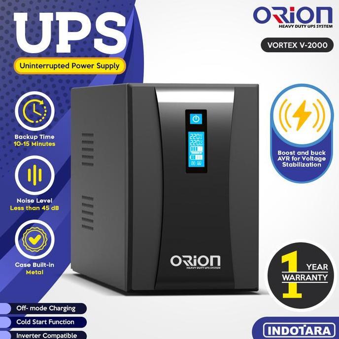 KAULASELLER33 - UPS ORION VORTEX V-2000 UNINTERRUPTED POWER SUPPLY 2000VA