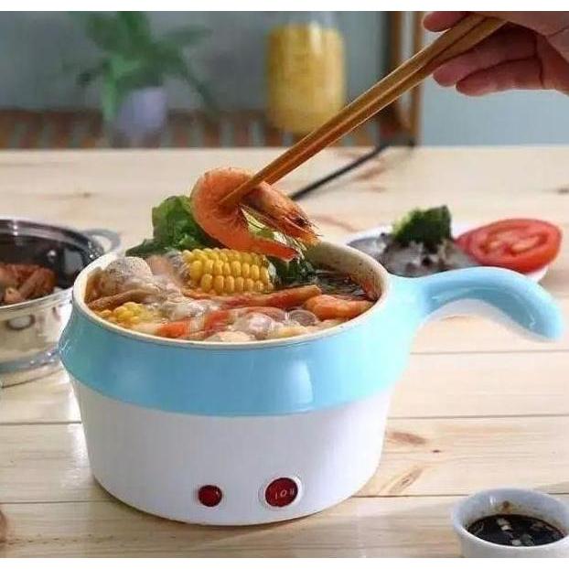 Cff Panci Listrik Kompor Listrik Mini 1.2L Kompor Listrik Pelapis Anti Lengket Multifungsi Asrama Pa