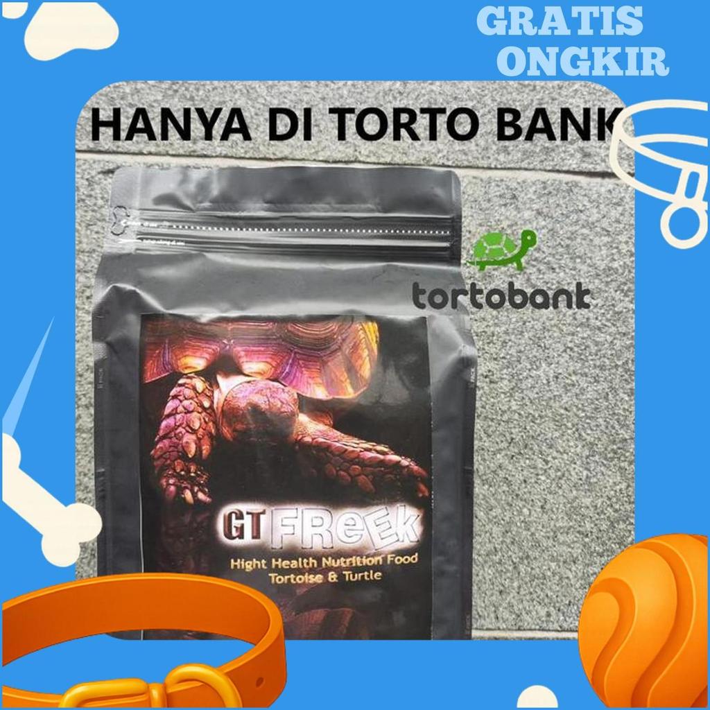Original Gt Freek Tortoise Food - Makanan Kura Gtfreek - Pelet Kura Darat Gtf - Gt Freek Turtle Food