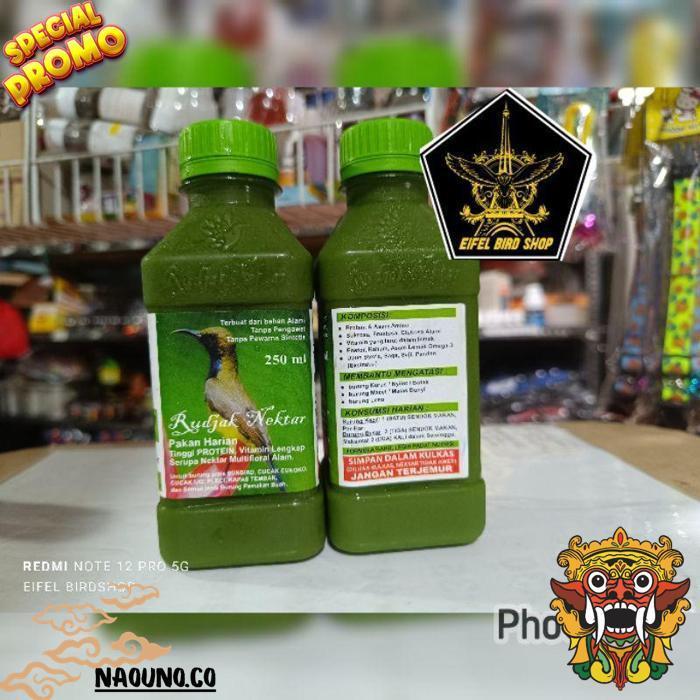 [Jtm] Rudjak Nectar 250Ml Besar Original Rujak Nektar Untuk Burung Pemakan Nectar Drs 0411