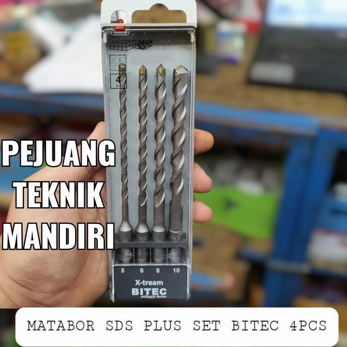 BITEC MATA BOR BETON TEMBOK SDS PLUS 5/6/8/10MM / MATABOR BETON TEMBOK