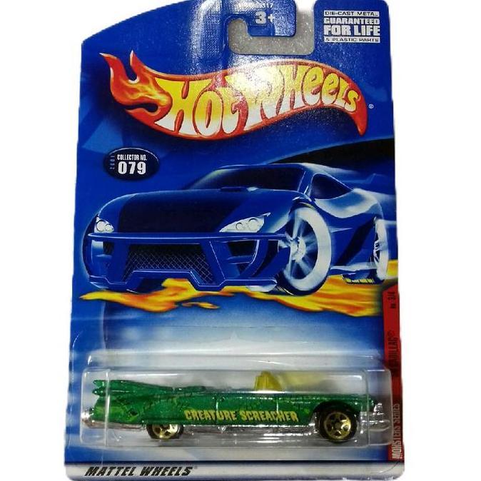 Hot Wheels 59 Cadillac. US Card Monster Series Tahun 2000. Classic Car