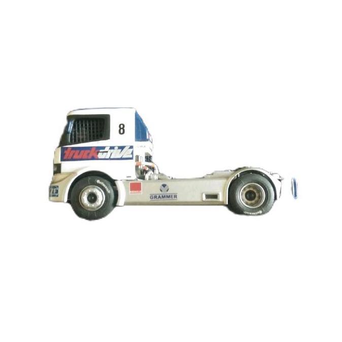 Die Cast Merk High Speed. Mercedes-Benz Racing Truck. Diecast Metal. Ban Karet