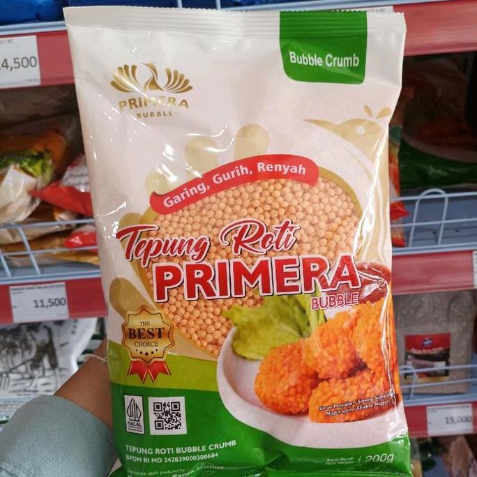 TEPUNG ROTI BUBBLE CRUMB PRIMERA BUBBLE CRUMB ORANGE 200 GRAM