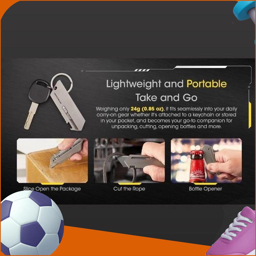 Nitecore Ntk09 Titanium Utility Edc Knife Sameday