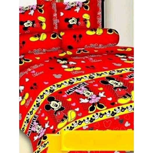 [ BISA COD] SPREI SEPRAI MICKEY MOUS / SEPRAI 180X200 160X200/ SPRAI KARTUN ANAK/SPRAI MOTIF KARTUN 