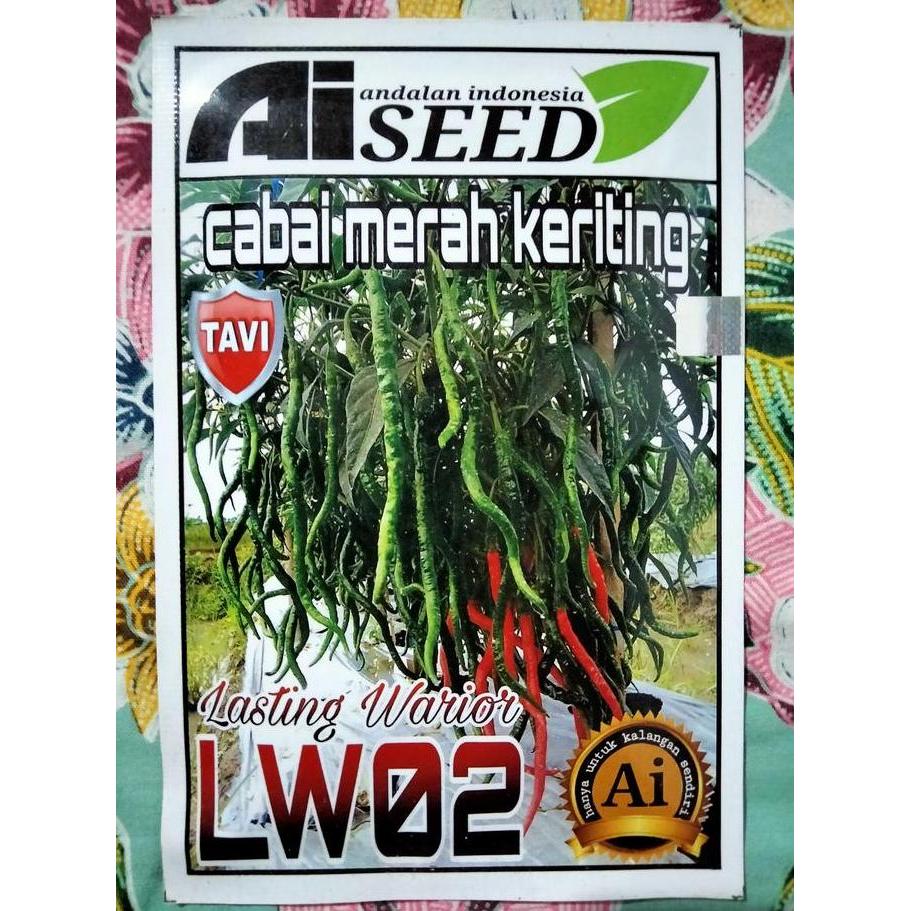 Terlaris Benih Cabe Merah Keriting Lw 02 10 Gram - Bibit Cabe Kriting Lw02 - Cabai Cmk Lw 02