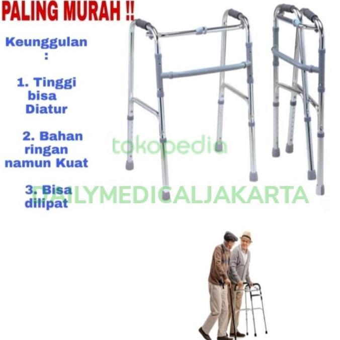 Walker Roda Lansia RMS / Walker Roda Alat Bantu Jalan Lansia Orang Tua