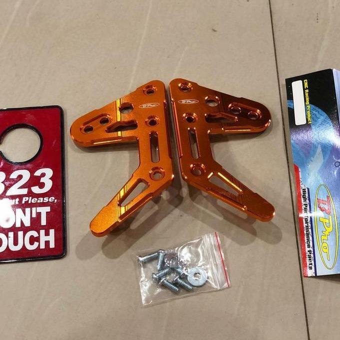 Breket lampu depan rx king oval b pro racing fullset cnc dudukan gold