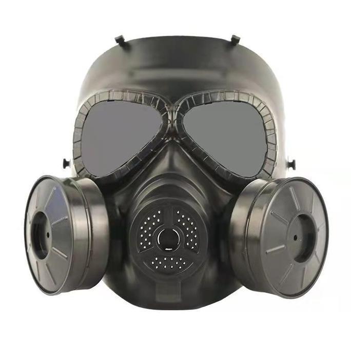 Wiji_boseee - Masker Airsoft Kipas Protective Gas Mask Tactical Full Face Army